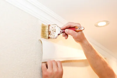 Pose de papier peint aux Vastres — revêtements muraux et toiles de verre